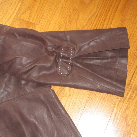 Women's Vex Collection Brown Blazer 98% cotton 2% spandex - Picture 5 of 6